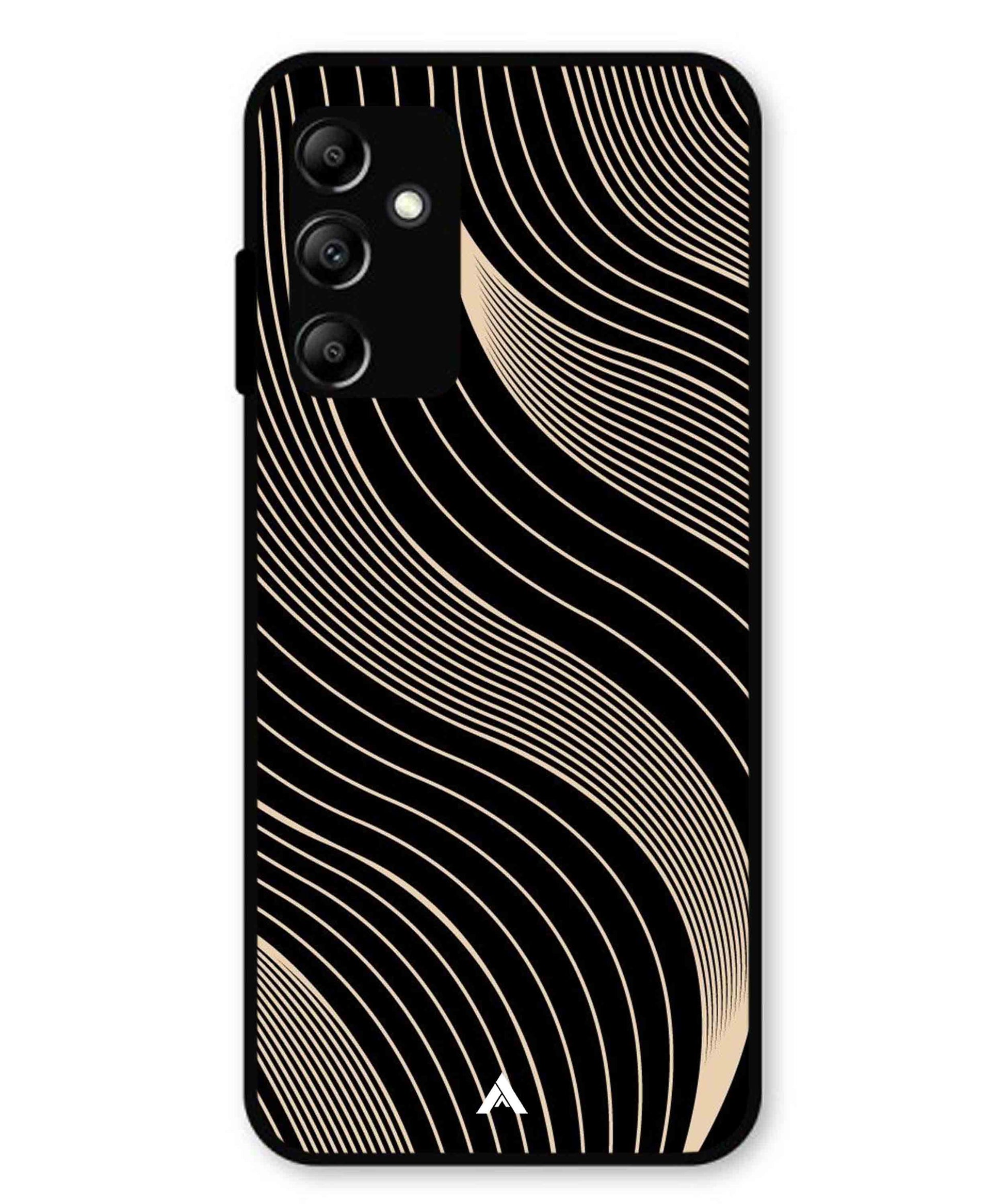 Stripe Pattern 13 Metal Back Cover Phone Case for Samsung Galaxy A14 5G