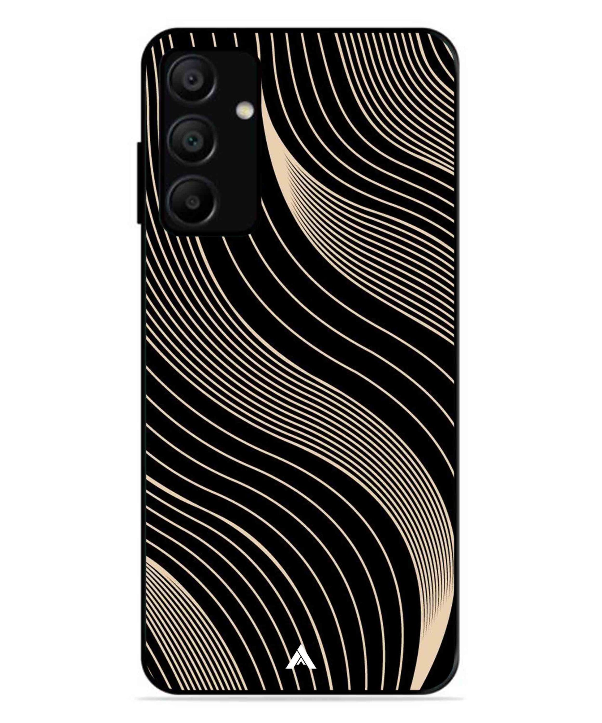 Stripe Pattern 13 Metal Back Cover Phone Case for Samsung Galaxy A15 5G
