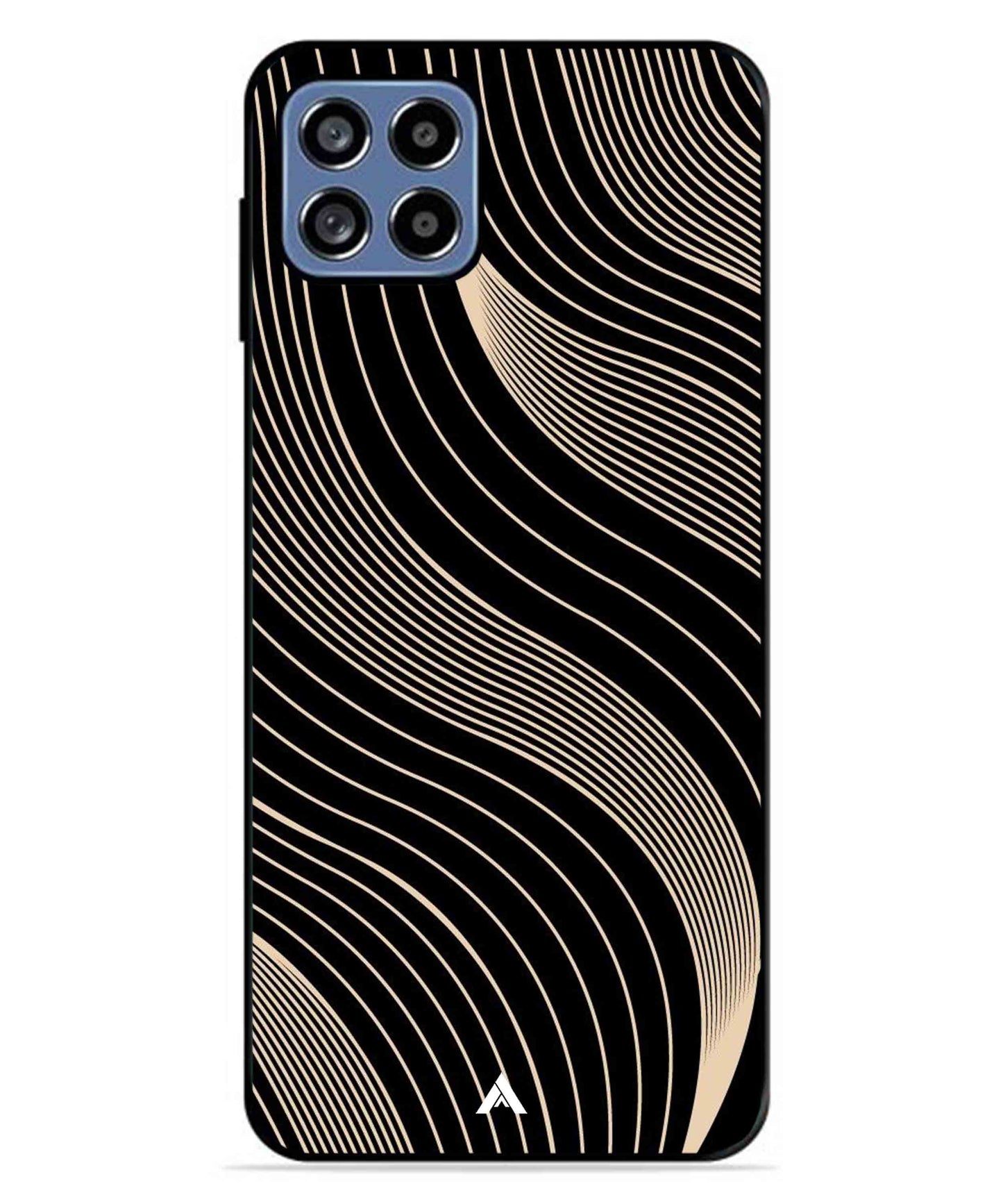 Stripe Pattern 13 Metal Back Cover Phone Case for Samsung Galaxy A22 5G