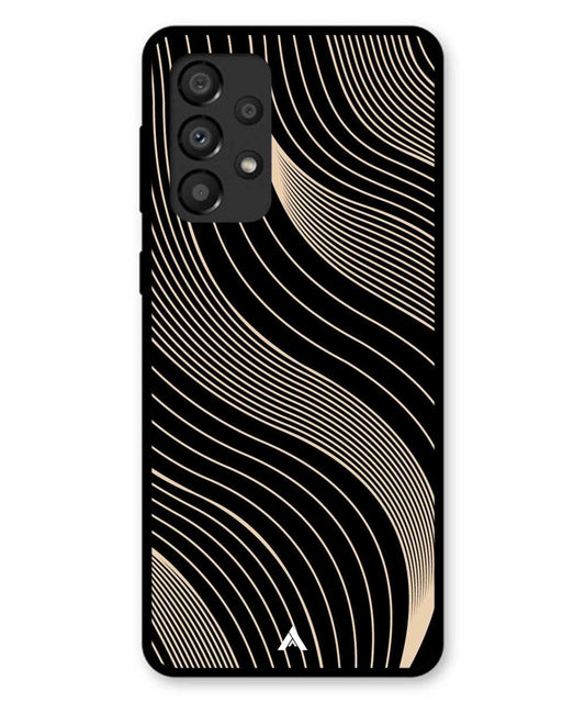 Stripe Pattern 13 Metal Back Cover Phone Case for Samsung Galaxy A33 5G