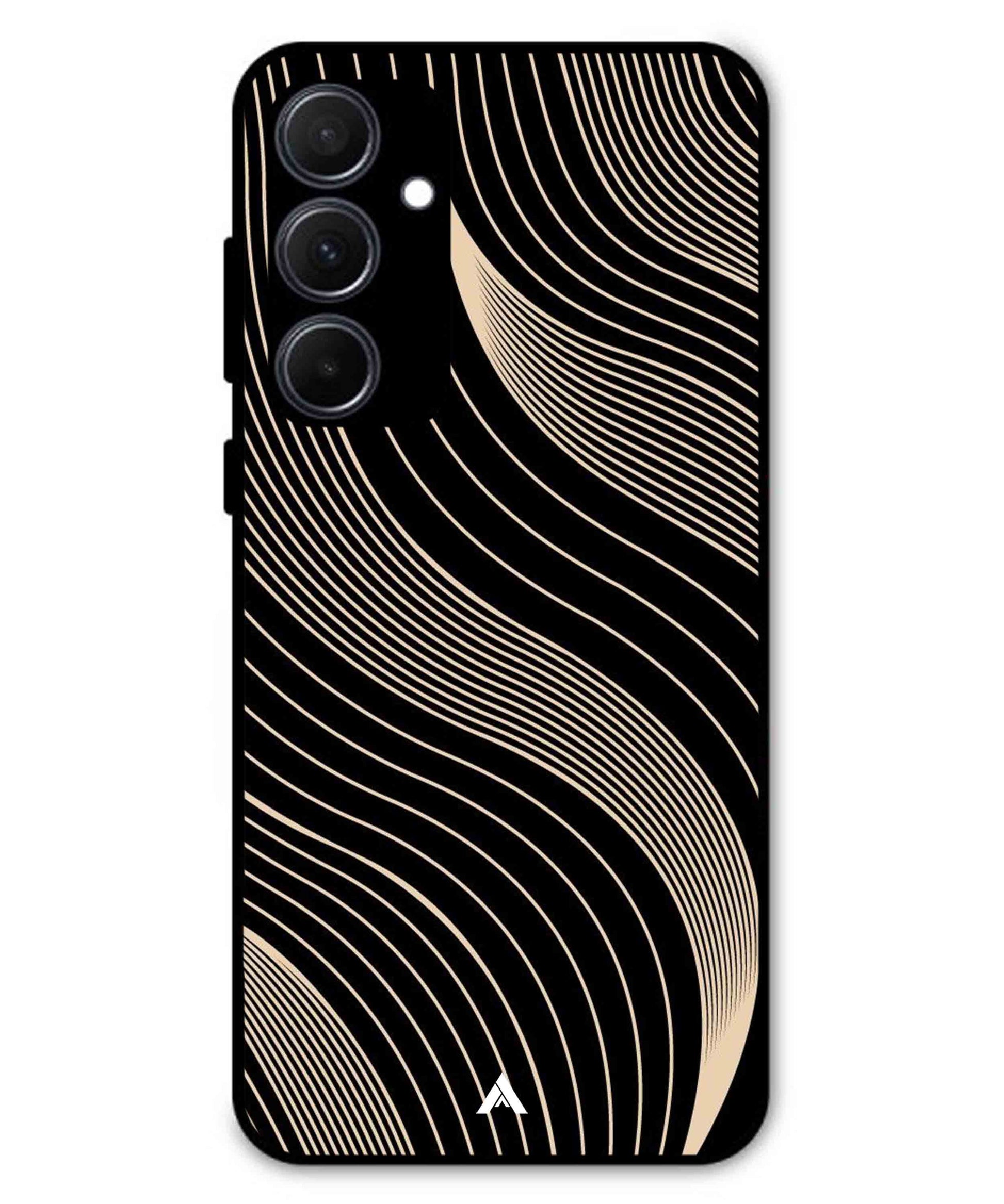 Stripe Pattern 13 Metal Back Cover Phone Case for Samsung Galaxy A35