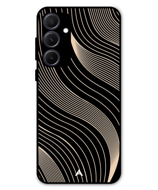 Stripe Pattern 13 Metal Back Cover Phone Case for Samsung Galaxy A35