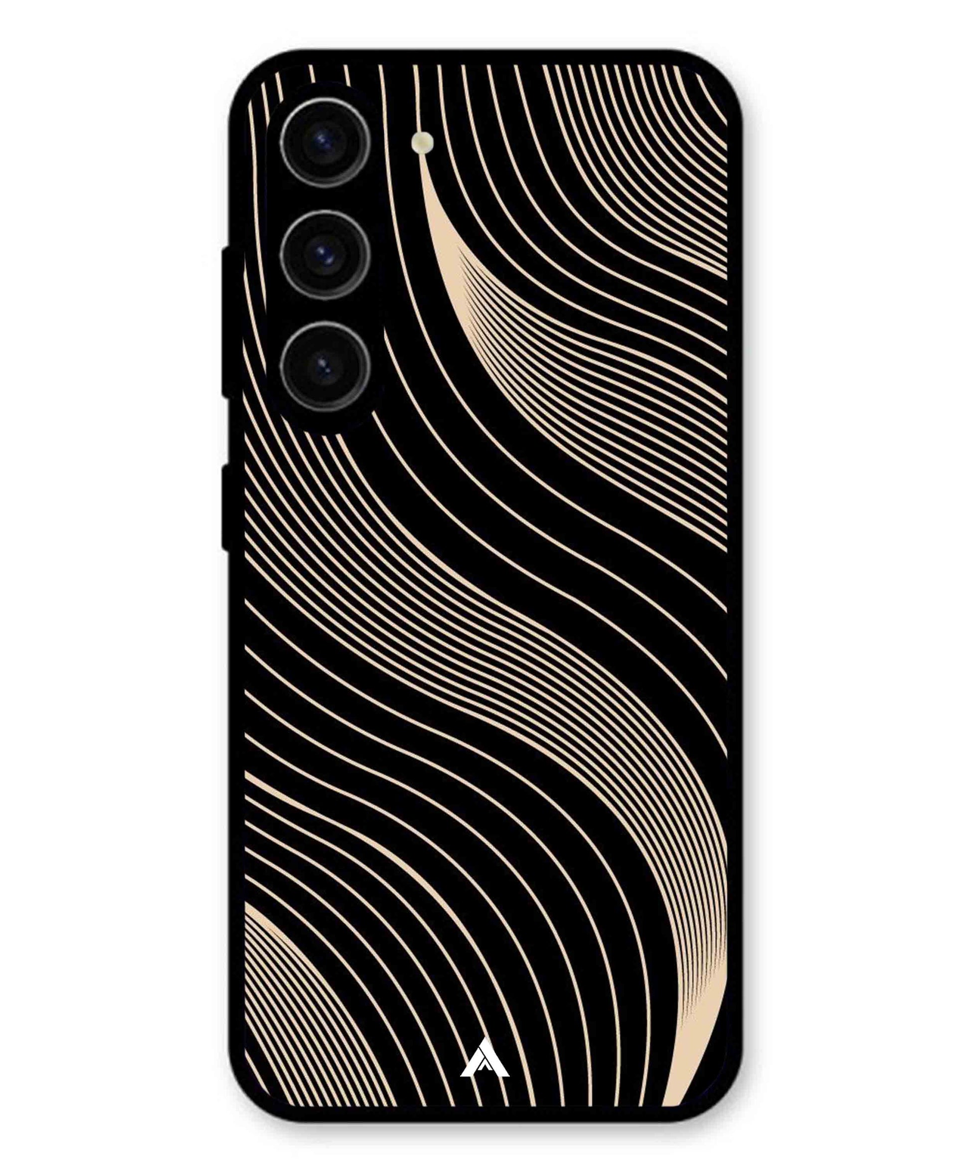 Stripe Pattern 13 Metal Back Cover Phone Case for Samsung Galaxy A36