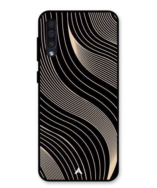 Stripe Pattern 13 Metal Back Cover Phone Case for Samsung Galaxy A50