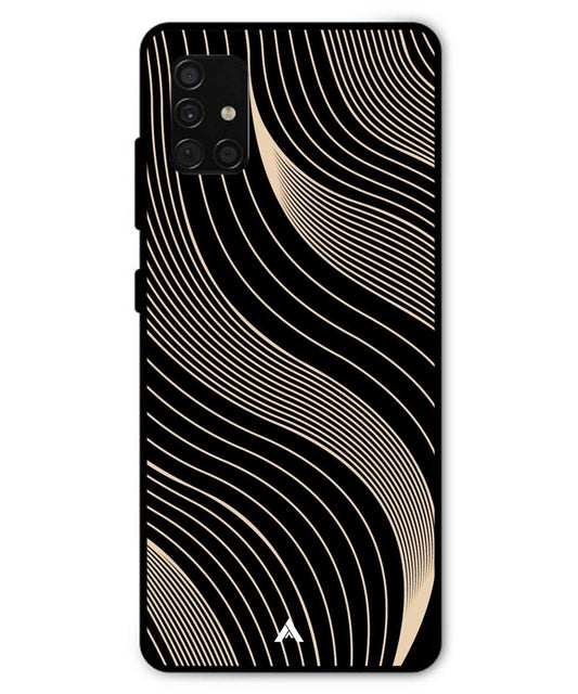 Stripe Pattern 13 Metal Back Cover Phone Case for Samsung Galaxy A51
