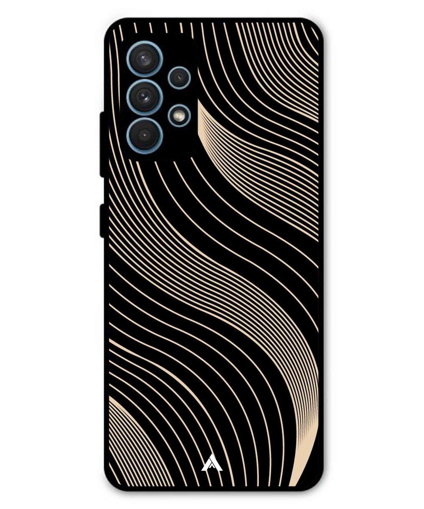 Stripe Pattern 13 Metal Back Cover Phone Case for Samsung Galaxy A52