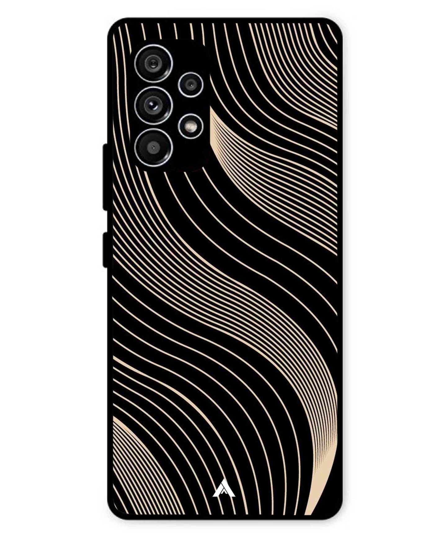 Stripe Pattern 13 Metal Back Cover Phone Case for Samsung Galaxy A53