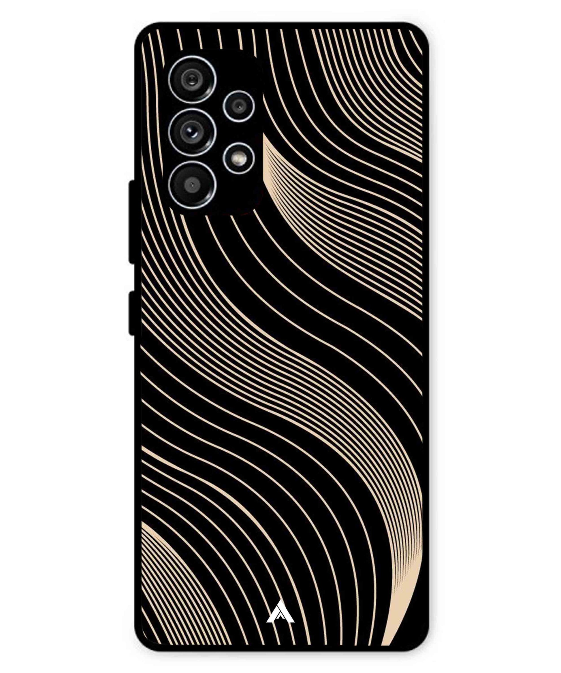 Stripe Pattern 13 Metal Back Cover Phone Case for Samsung Galaxy A53