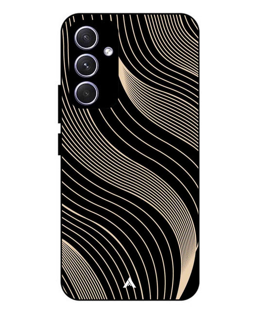 Stripe Pattern 13 Metal Back Cover Phone Case for Samsung Galaxy A55