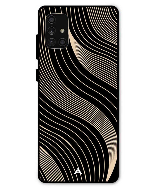 Stripe Pattern 13 Metal Back Cover Phone Case for Samsung Galaxy A71