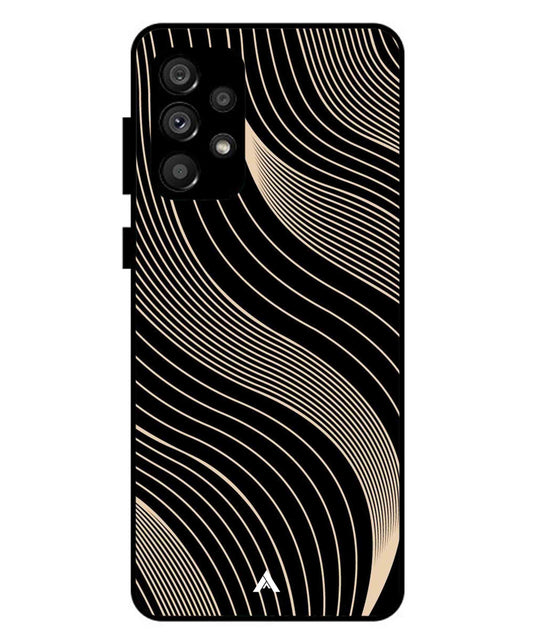 Stripe Pattern 13 Metal Back Cover Phone Case for Samsung Galaxy A73