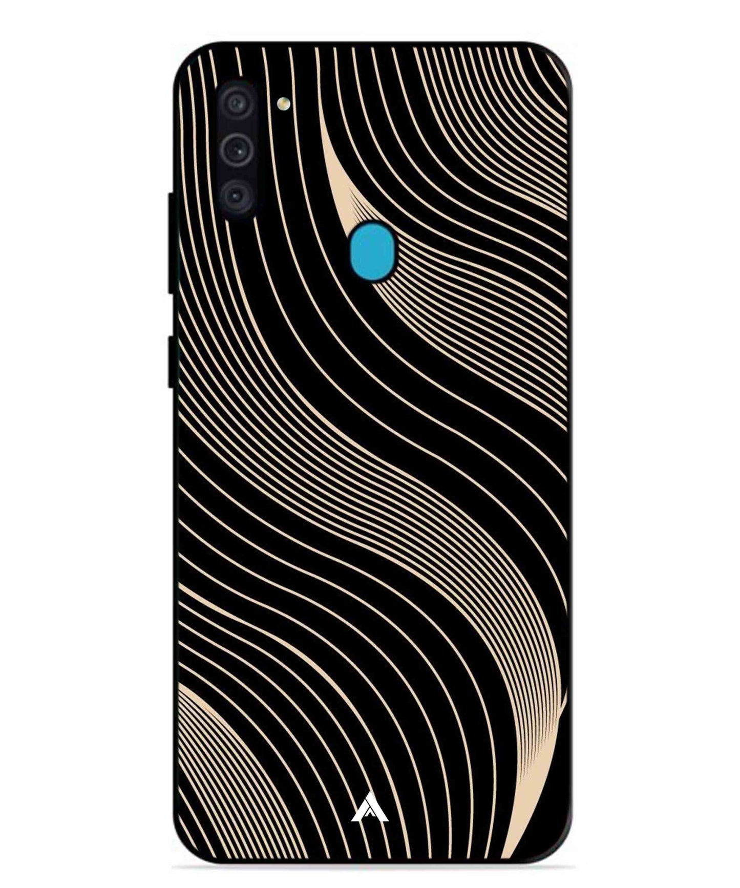 Stripe Pattern 13 Metal Back Cover Phone Case for Samsung Galaxy F11