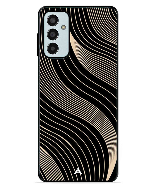 Stripe Pattern 13 Metal Back Cover Phone Case for Samsung Galaxy F13 4G