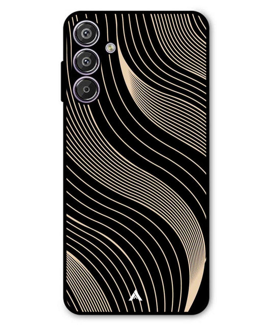 Stripe Pattern 13 Metal Back Cover Phone Case for Samsung Galaxy F15