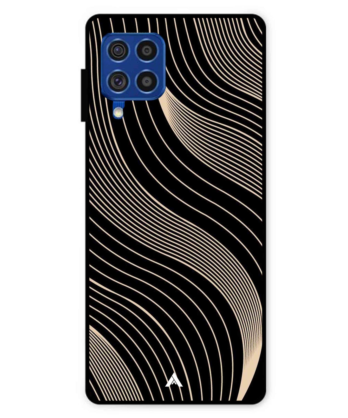 Stripe Pattern 13 Metal Back Cover Phone Case for Samsung Galaxy F62