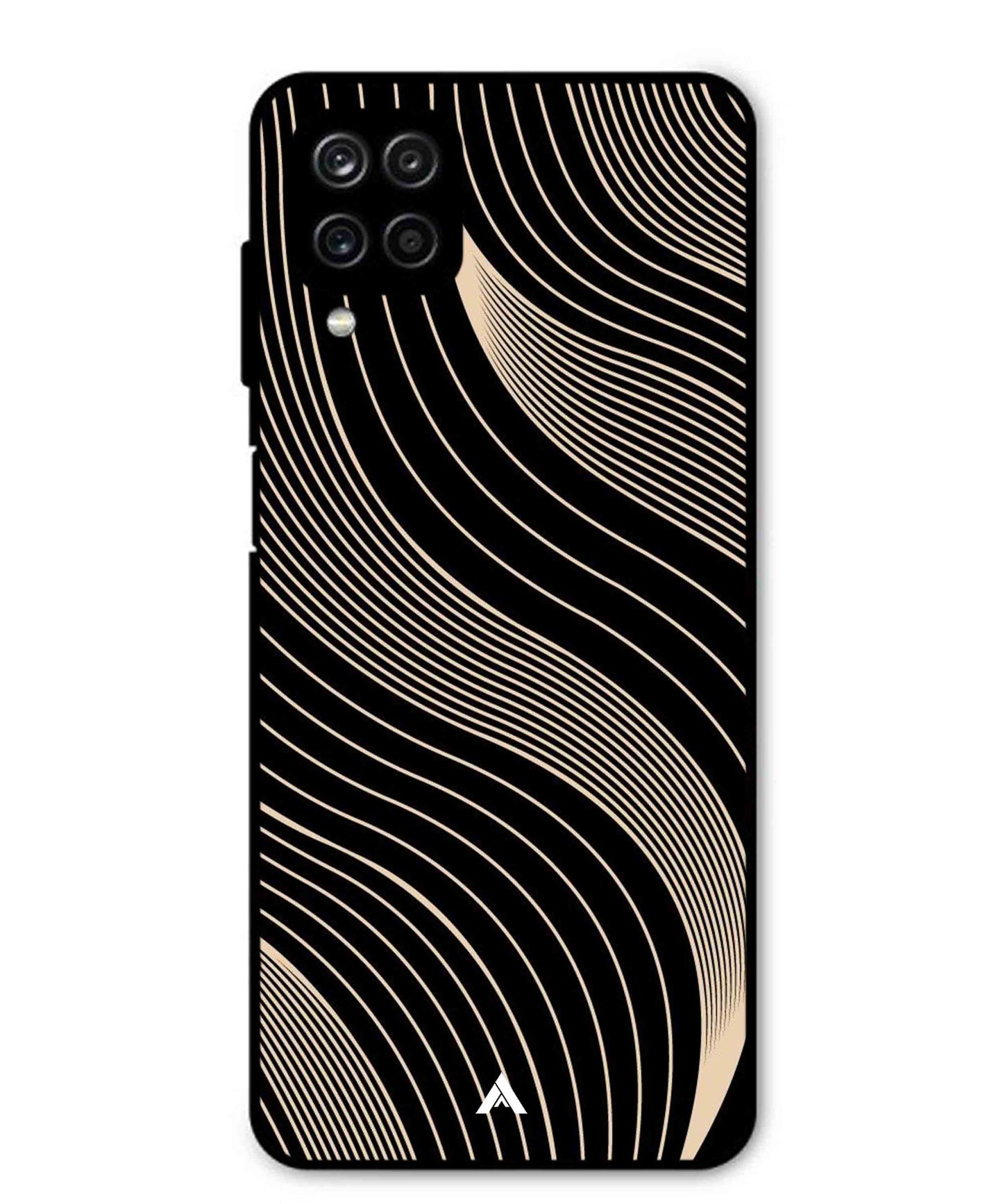Stripe Pattern 13 Metal Back Cover Phone Case for Samsung Galaxy M12