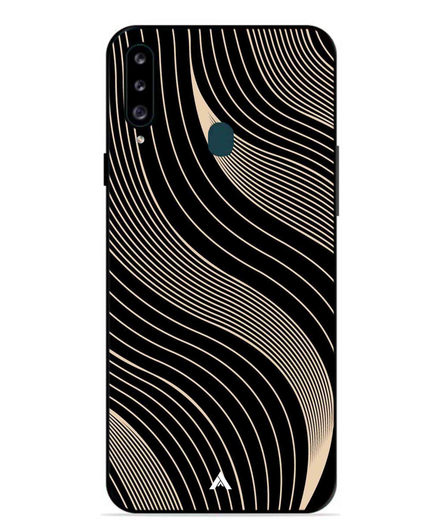 Stripe Pattern 13 Metal Back Cover Phone Case for Samsung Galaxy M30