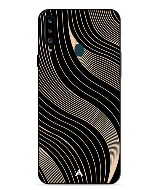 Stripe Pattern 13 Metal Back Cover Phone Case for Samsung Galaxy M30