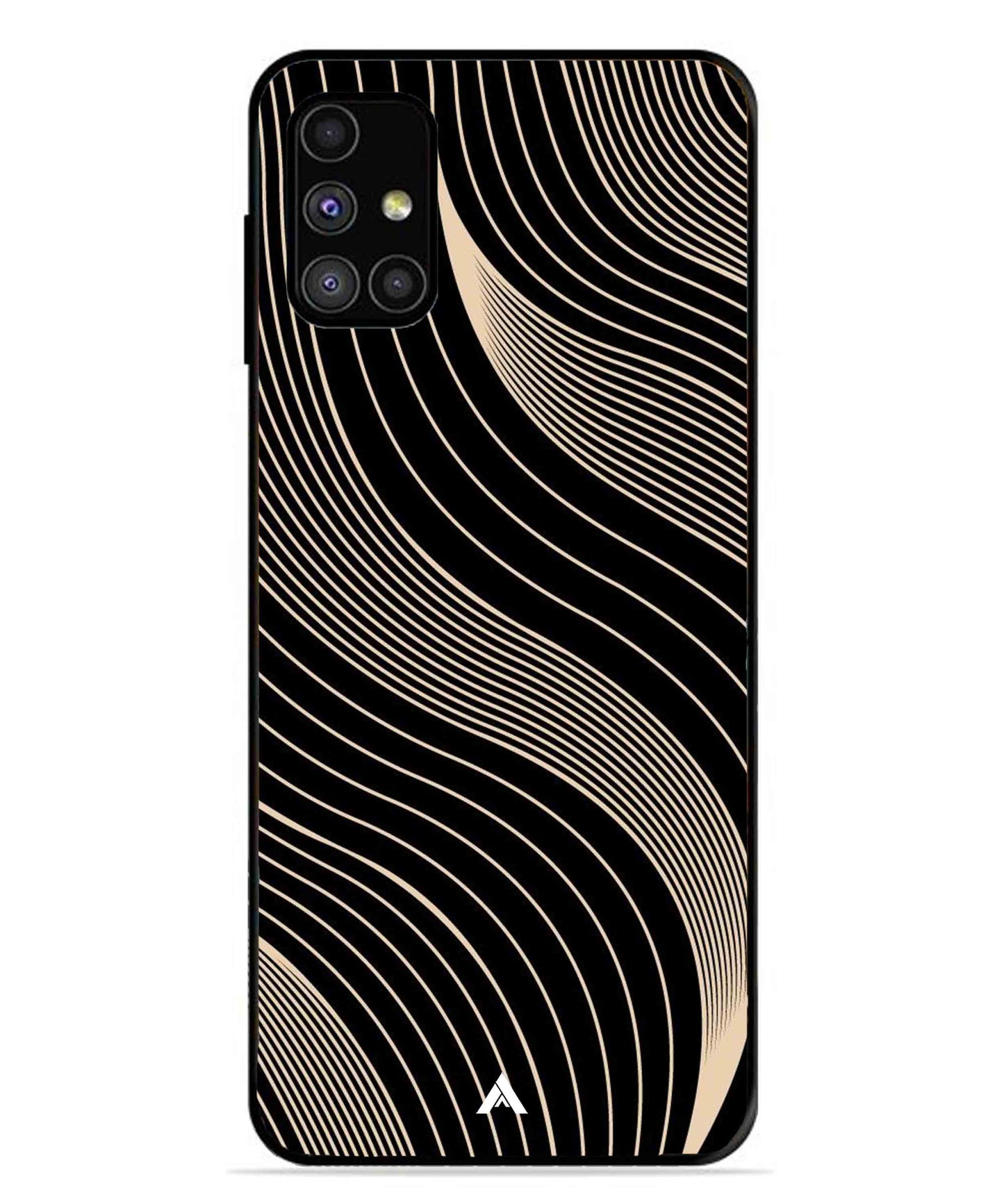 Stripe Pattern 13 Metal Back Cover Phone Case for Samsung Galaxy M31s