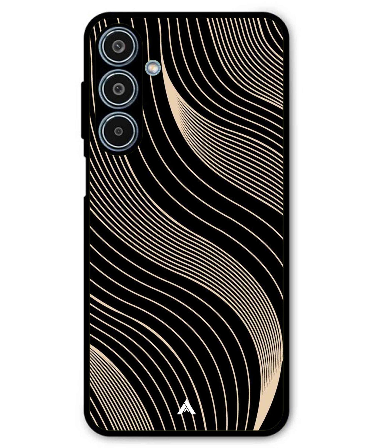 Stripe Pattern 13 Metal Back Cover Phone Case for Samsung Galaxy M35