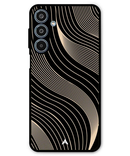 Stripe Pattern 13 Metal Back Cover Phone Case for Samsung Galaxy M35