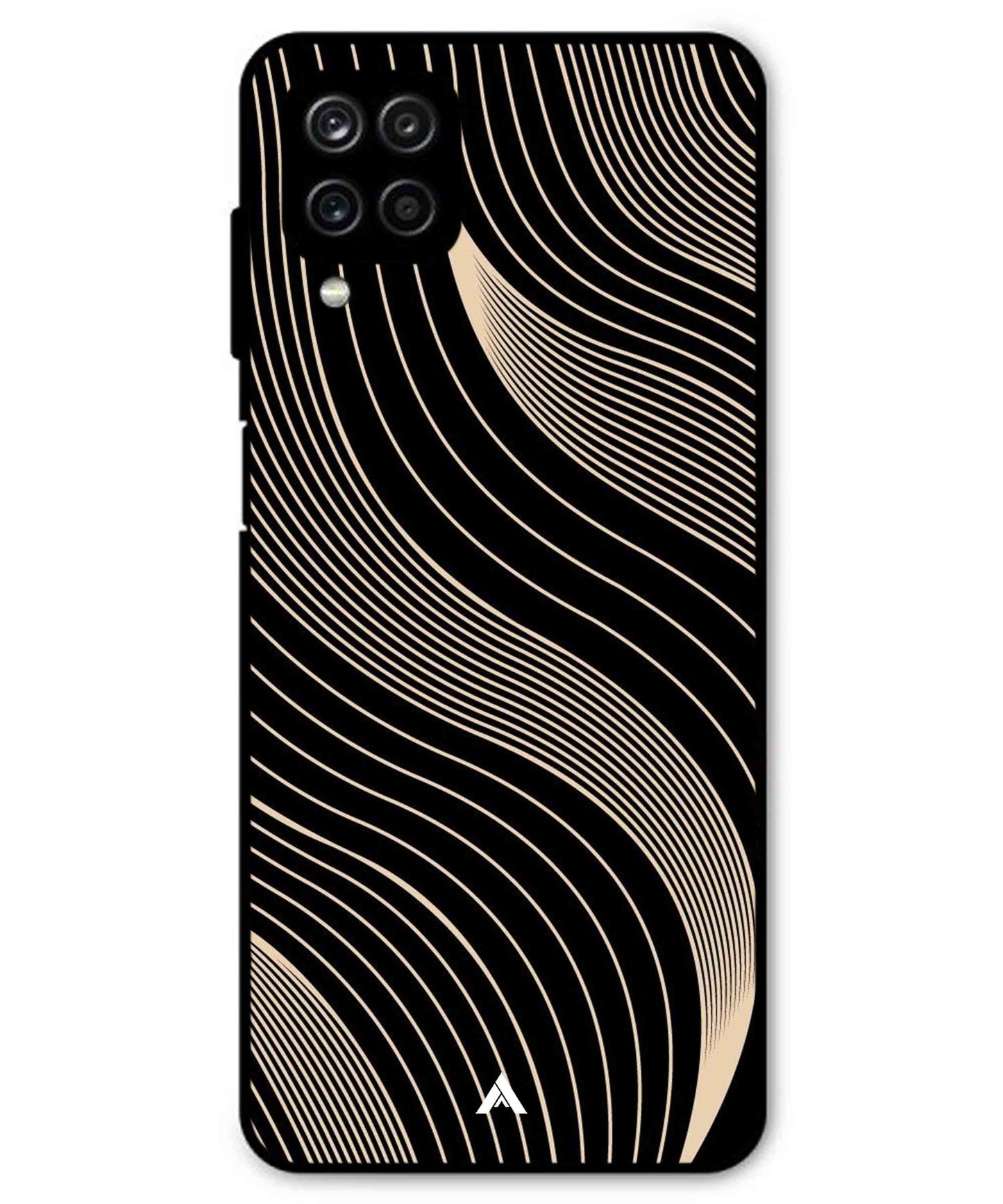 Stripe Pattern 13 Metal Back Cover Phone Case for Samsung Galaxy M42