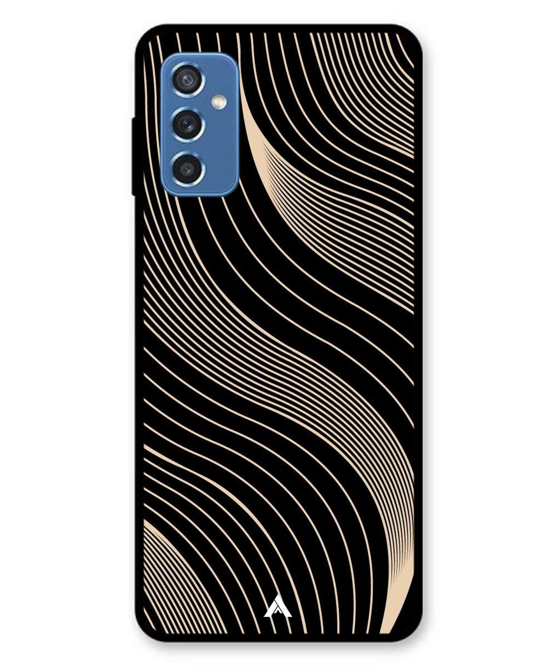 Stripe Pattern 13 Metal Back Cover Phone Case for Samsung Galaxy M52