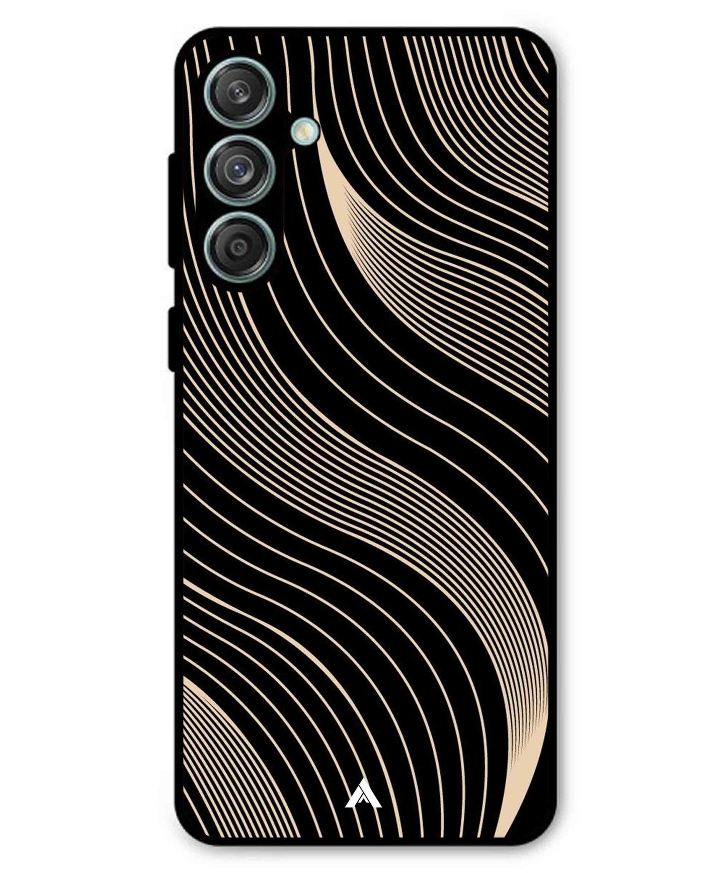Stripe Pattern 13 Metal Back Cover Phone Case for Samsung Galaxy M55