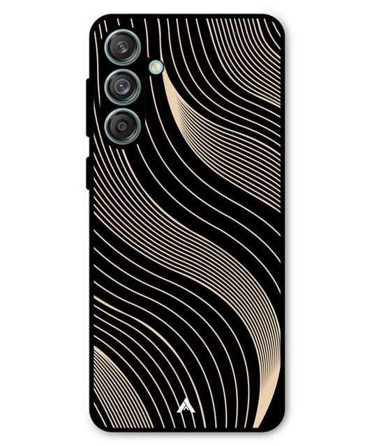 Stripe Pattern 13 Metal Back Cover Phone Case for Samsung Galaxy M55