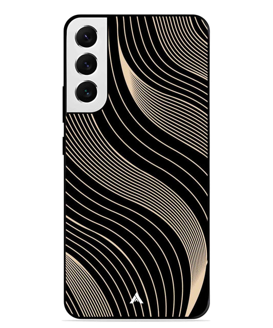 Stripe Pattern 13 Metal Back Cover Phone Case for Samsung Galaxy S22