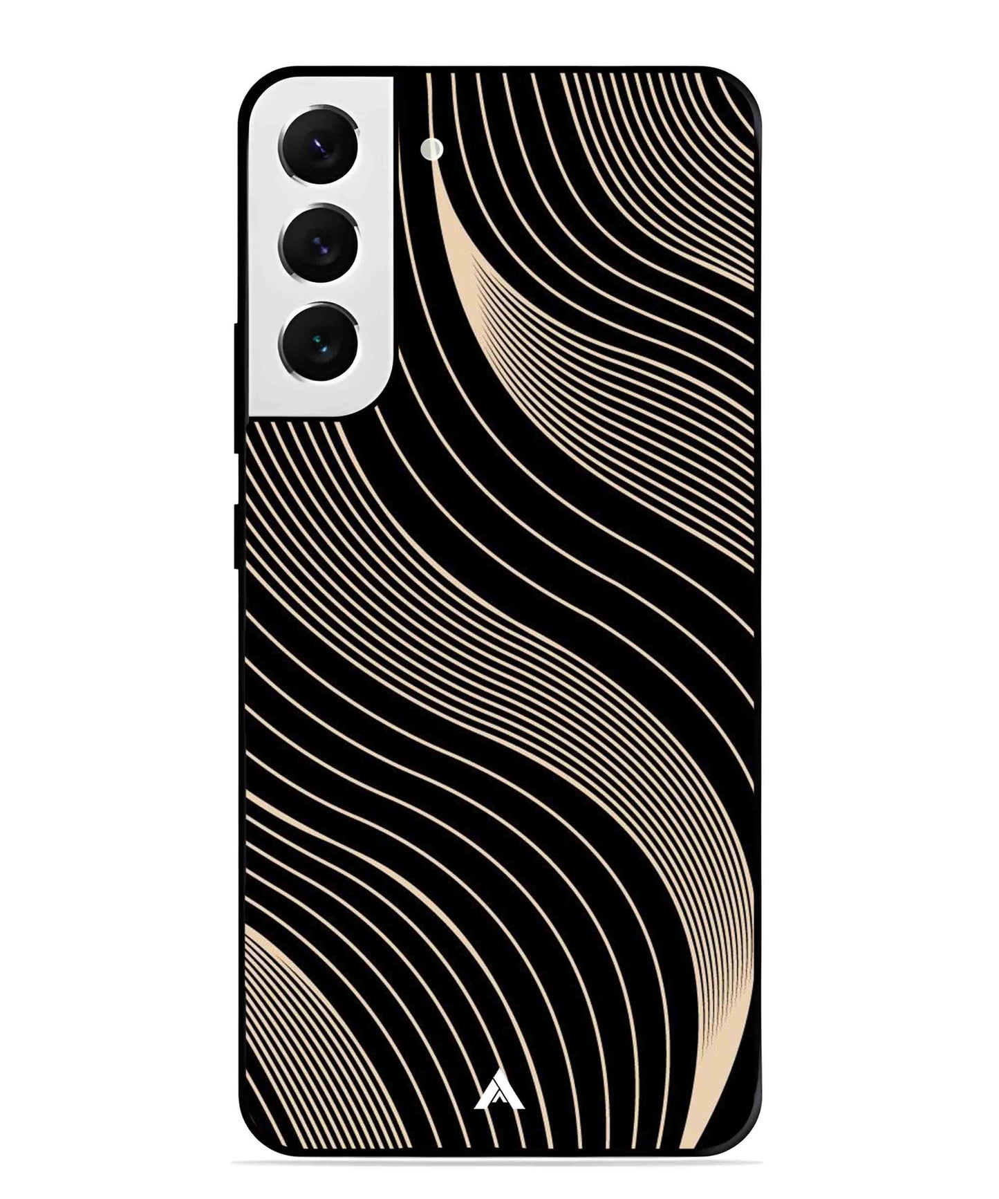 Stripe Pattern 13 Metal Back Cover Phone Case for Samsung Galaxy S22 Plus