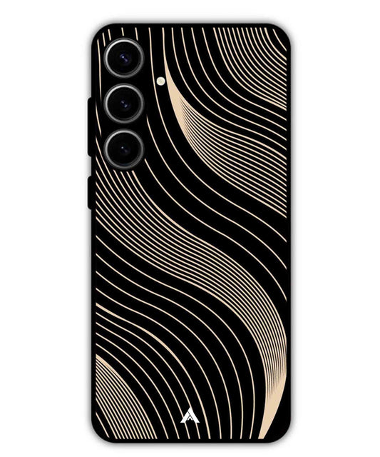 Stripe Pattern 13 Metal Back Cover Phone Case for Samsung Galaxy S23 Plus