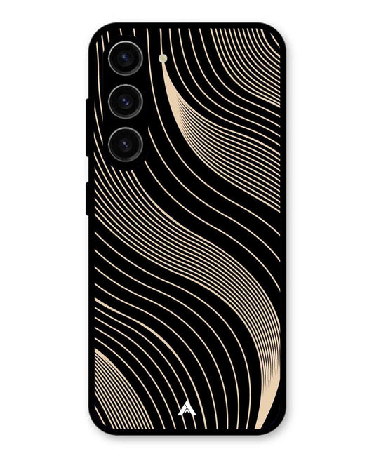 Stripe Pattern 13 Metal Back Cover Phone Case for Samsung Galaxy S24