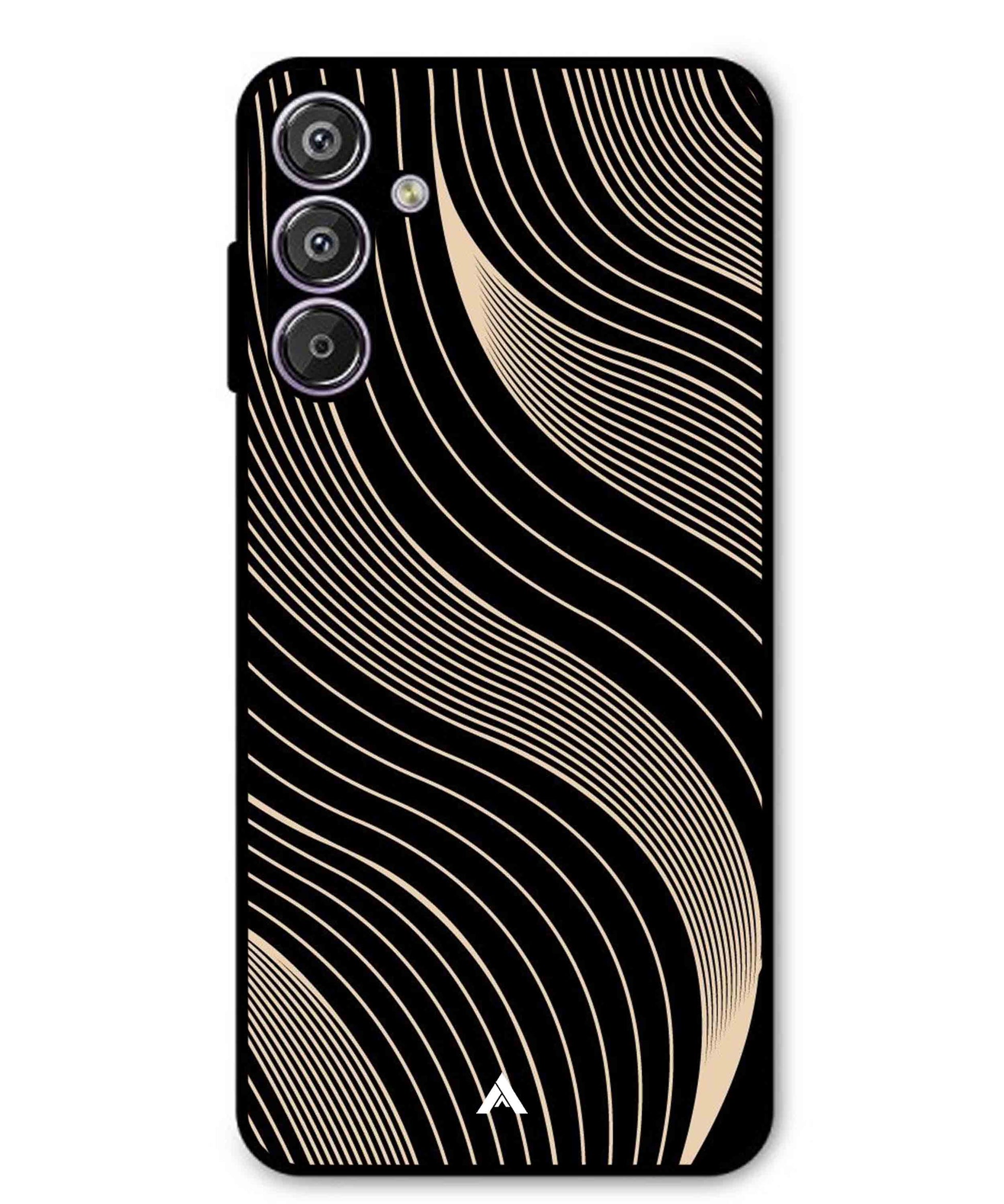 Stripe Pattern 13 Metal Back Cover Phone Case for Samsung Galaxy S25 Plus