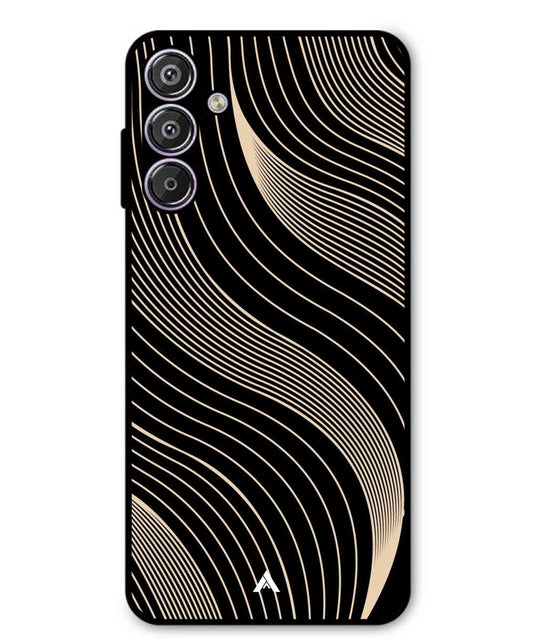 Stripe Pattern 13 Metal Back Cover Phone Case for Samsung Galaxy S25 Plus