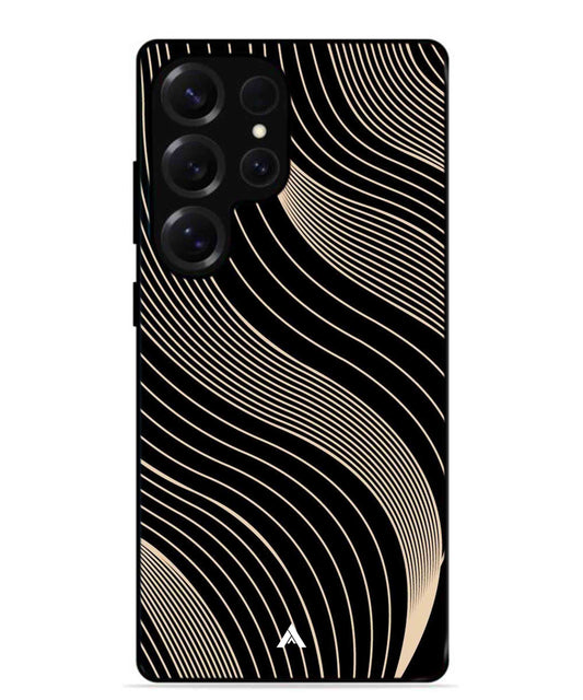 Stripe Pattern 13 Metal Back Cover Phone Case for Samsung Galaxy S25 Ultra