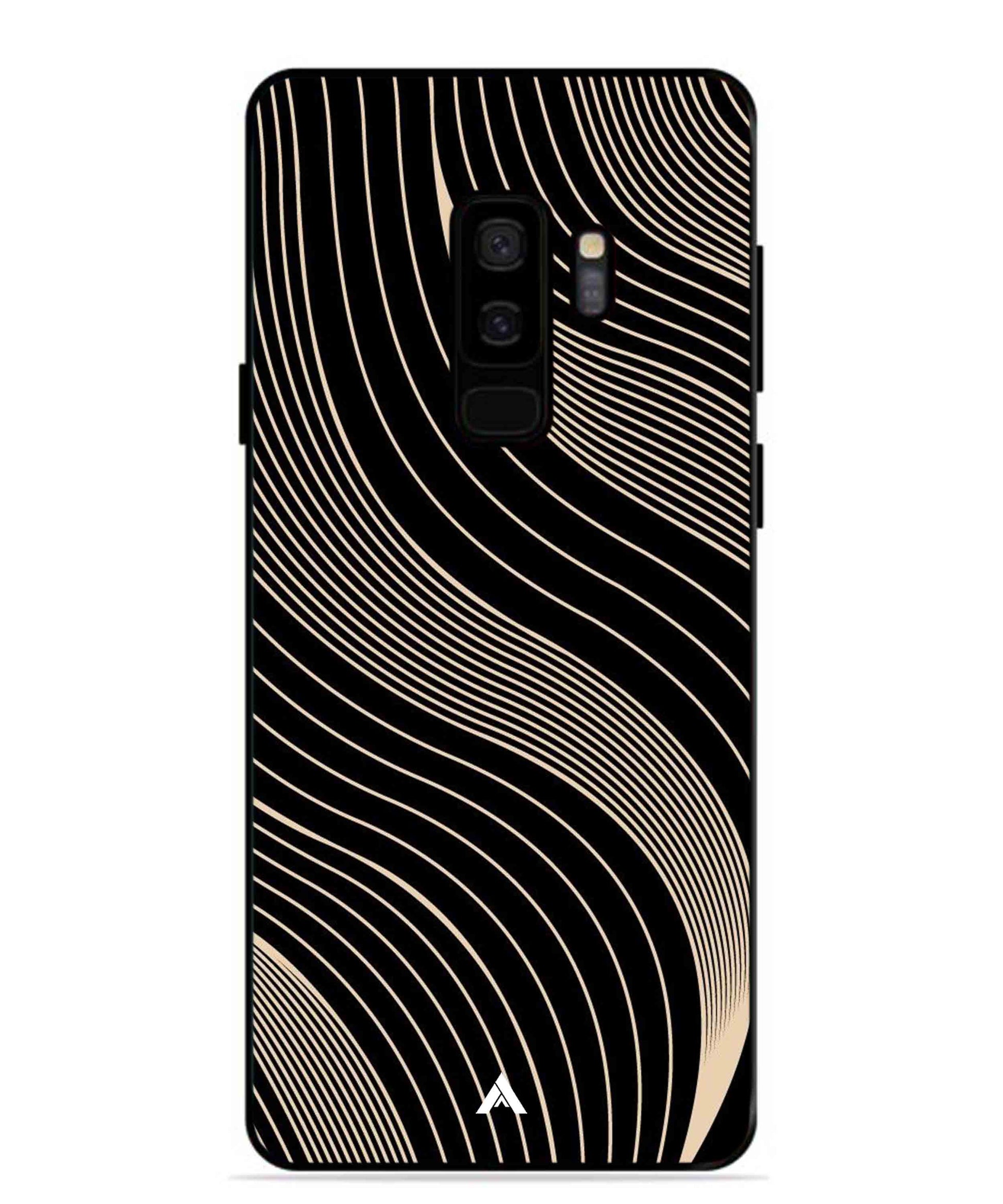 Stripe Pattern 13 Metal Back Cover Phone Case for Samsung Galaxy S9 Plus