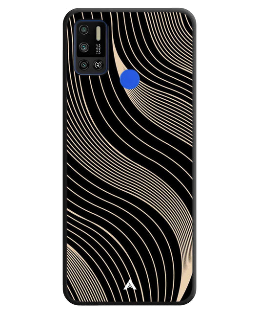 Stripe Pattern 13 Metal Back Cover Phone Case for Tecno Spark 6 Air