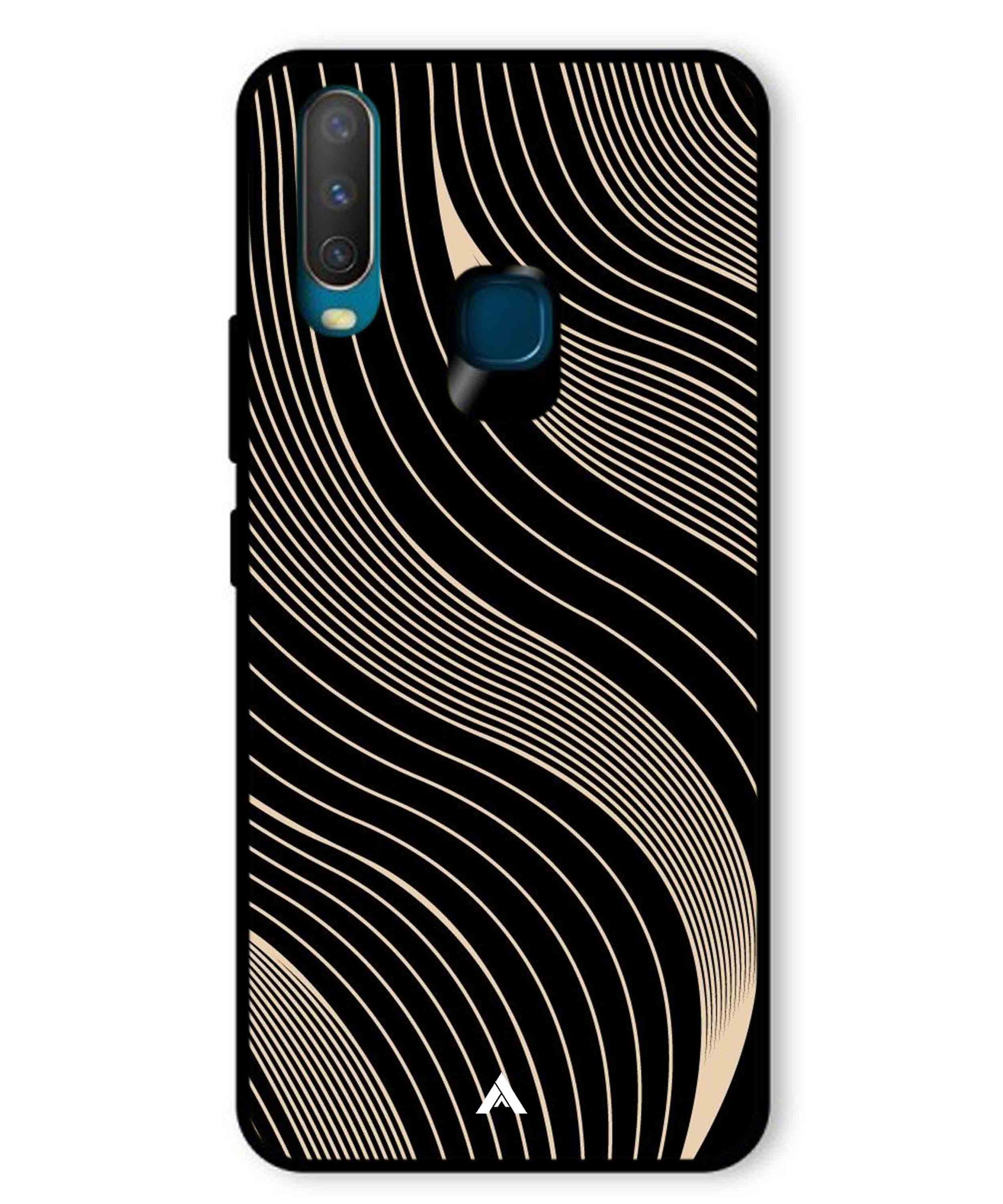 Stripe Pattern 13 Metal Back Cover Phone Case for Vivo U10