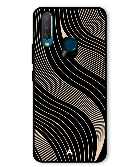 Stripe Pattern 13 Metal Back Cover Phone Case for Vivo U10