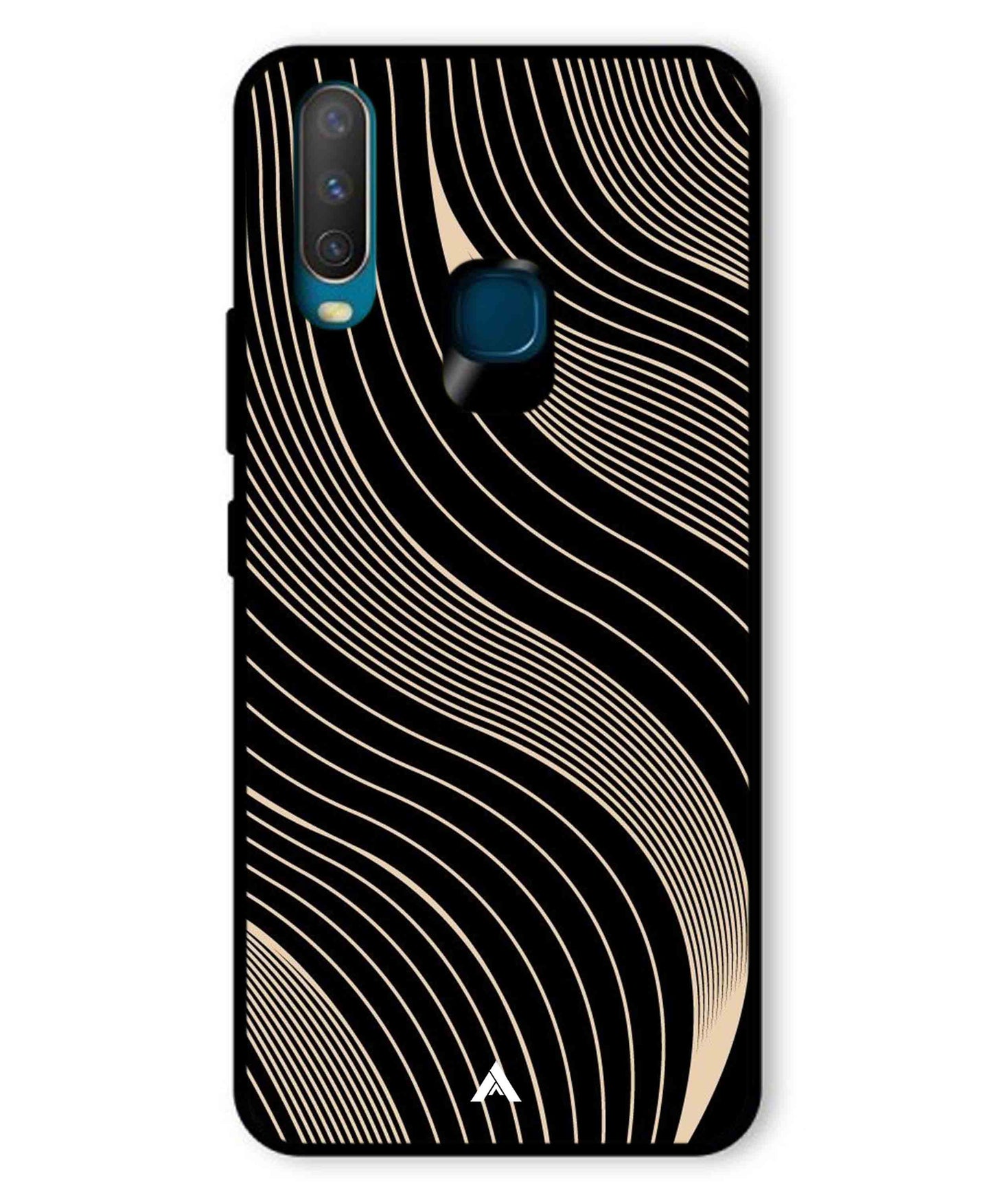 Stripe Pattern 13 Metal Back Cover Phone Case for Vivo Y11