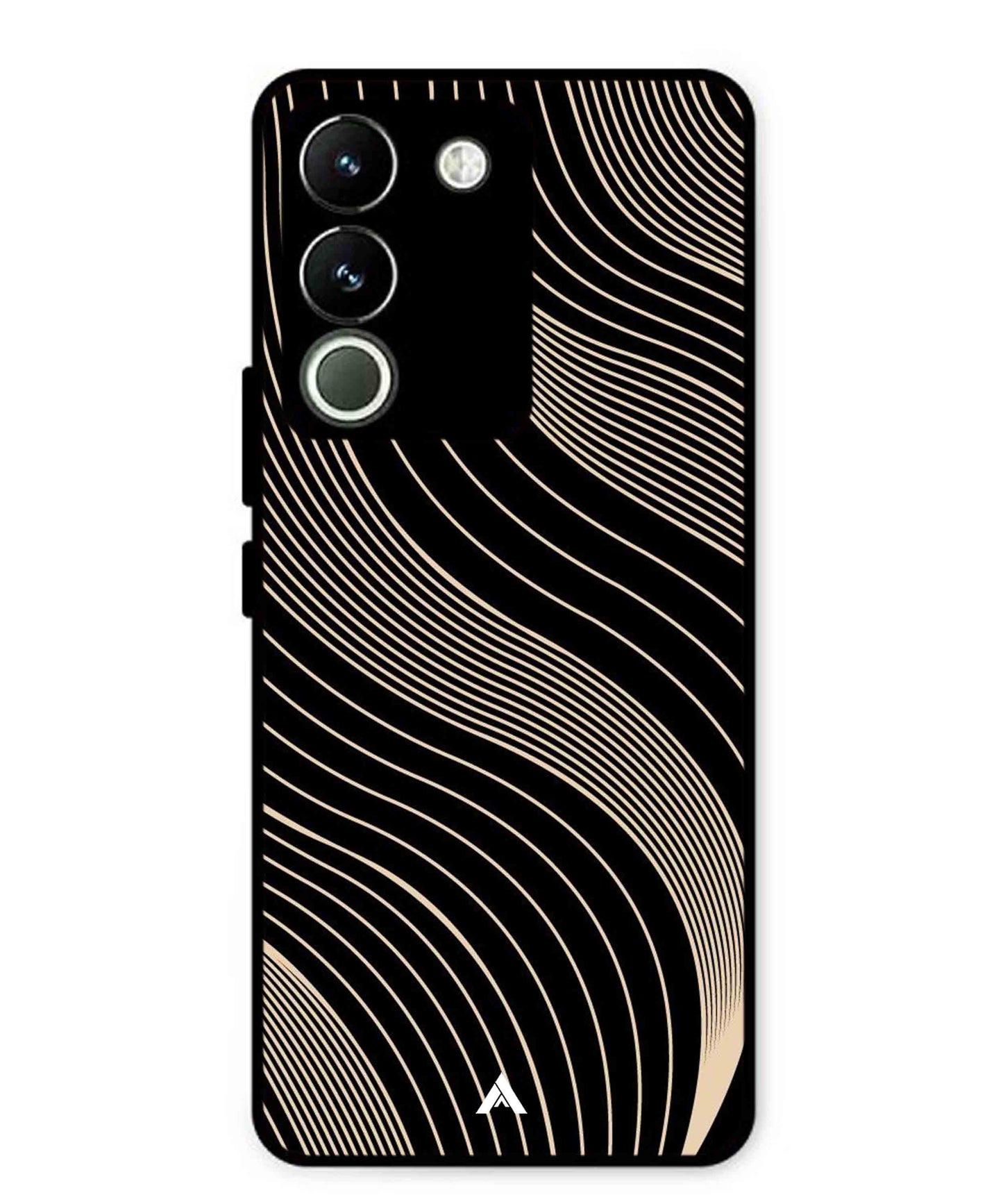 Stripe Pattern 13 Metal Back Cover Phone Case for Vivo Y200