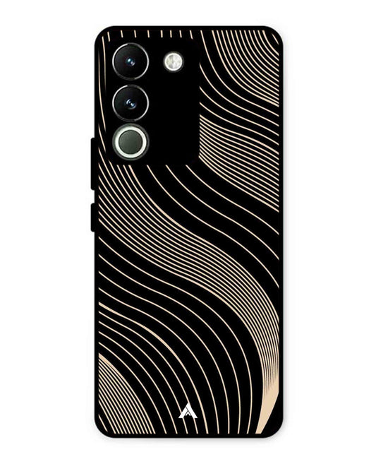 Stripe Pattern 13 Metal Back Cover Phone Case for Vivo Y200
