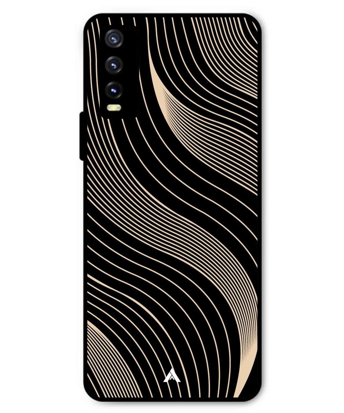 Stripe Pattern 13 Metal Back Cover Phone Case for Vivo Y20a
