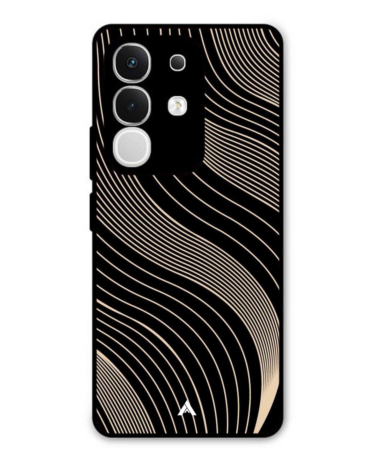 Stripe Pattern 13 Metal Back Cover Phone Case for Vivo Y29 4G
