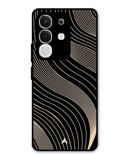 Stripe Pattern 13 Metal Back Cover Phone Case for Vivo Y29 4G