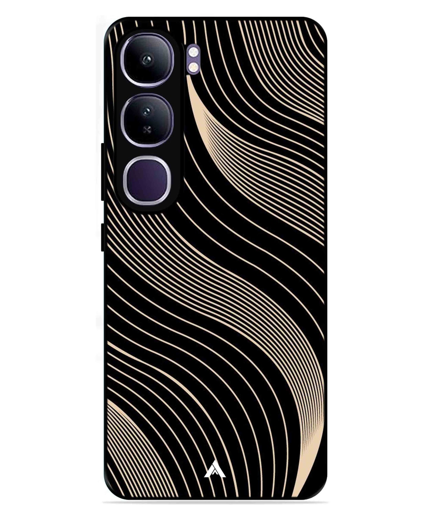 Stripe Pattern 13 Metal Back Cover Phone Case for Vivo Y300