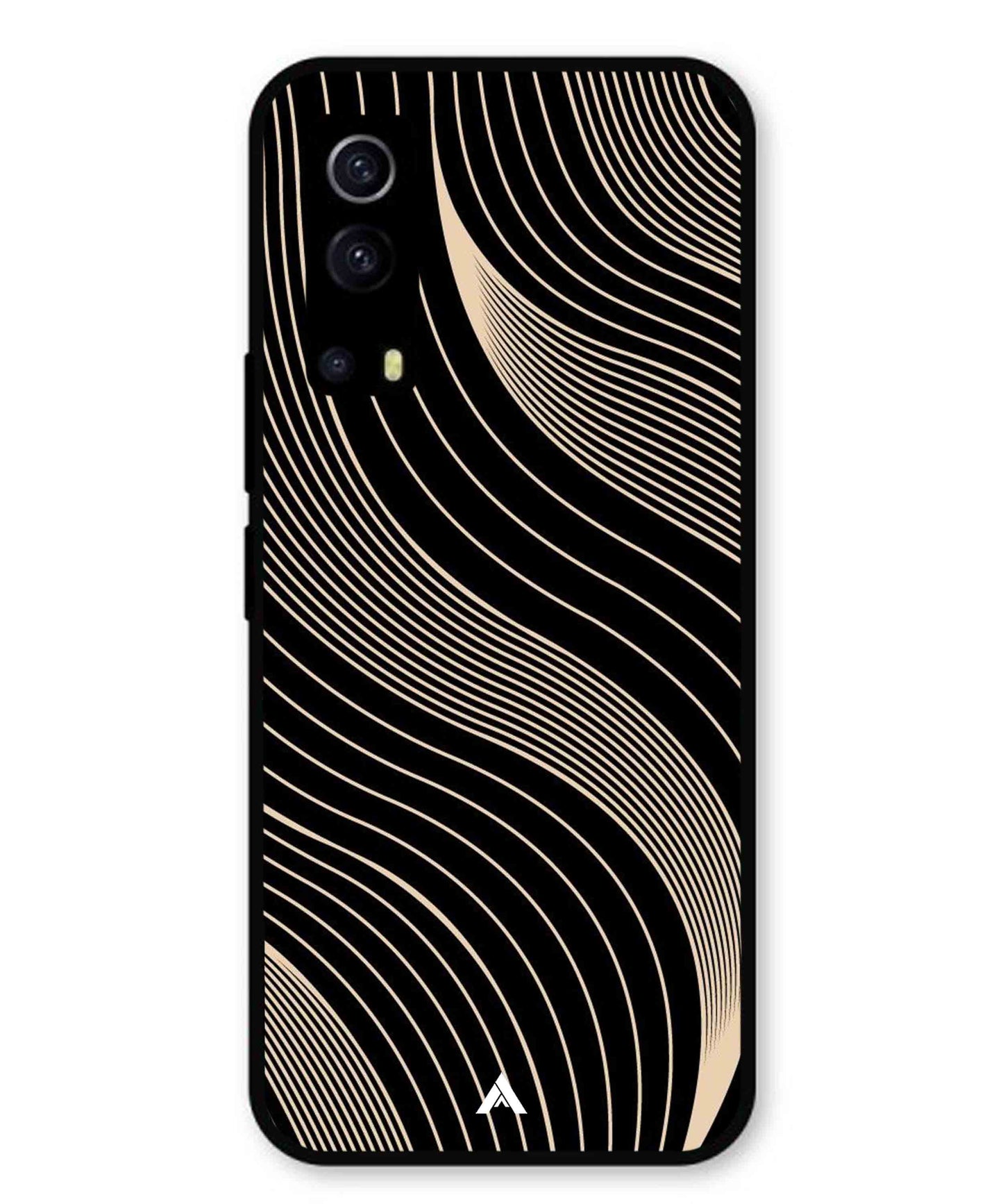 Stripe Pattern 13 Metal Back Cover Phone Case for Vivo Y53s