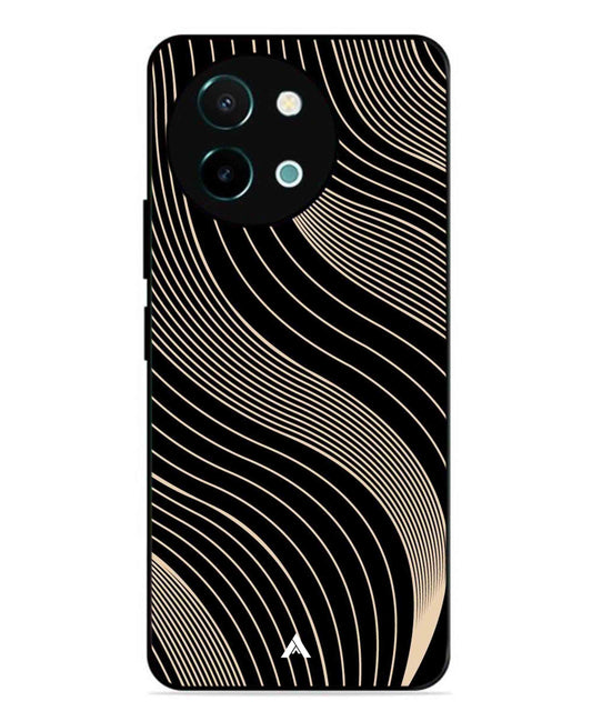 Stripe Pattern 13 Metal Back Cover Phone Case for Vivo Y58