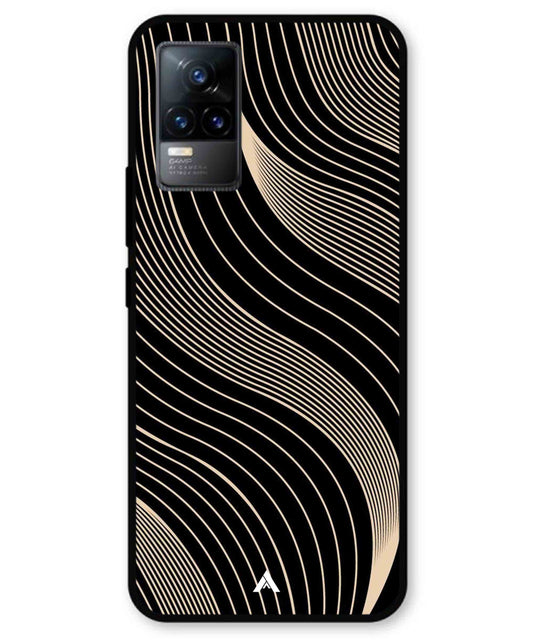 Stripe Pattern 13 Metal Back Cover Phone Case for Vivo Y73